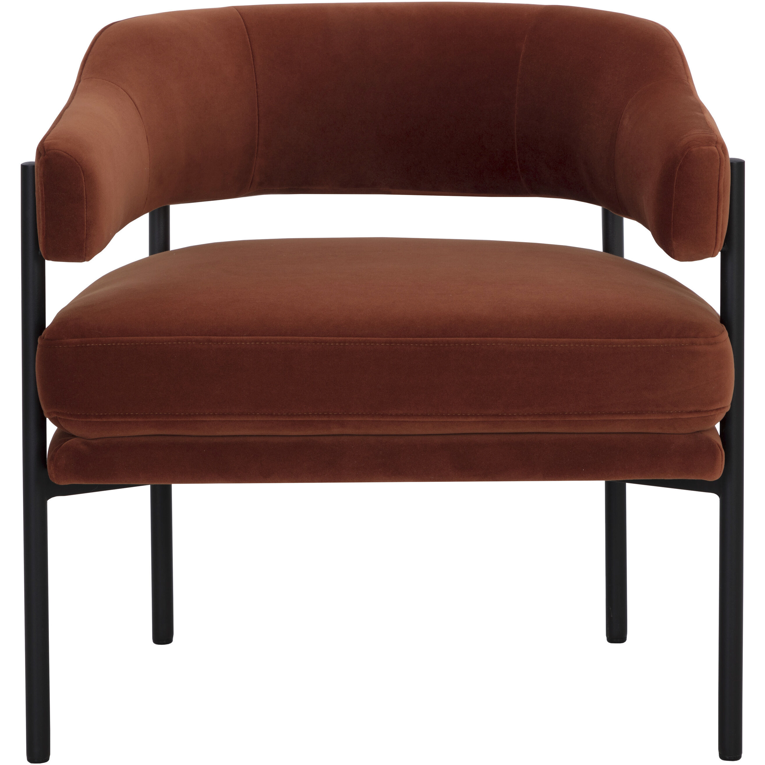 Lola Meg Rust Lounge Chair